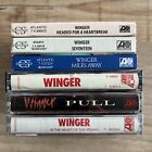 6x WINGER Cassette Tape Lot: RARE Hair Metal PULL Heart Of The Young Seventeen