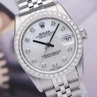 Women's Genuine Mechanical Watch 31mm Oyster Steel Diamond 2236 Used Rolex