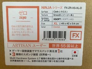 ARTISAN FX ZERO Gaming Mouse Pad XSOFT/SOFT/MID S/M/L/XL Orange Brand New F/S
