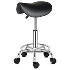 Hydraulic Adjustable Salon Stool Swivel Rolling Saddle Chair SPA Massage -Black