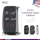 Replacement New Smart Remote Key Shell Case Fob 5 Button for JAGUAR XJ XJL XF (For: 2016 Jaguar)
