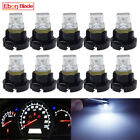 10 X T3 1SMD Car Neo Wedge LED Bulbs Cluster Instrument Dash Climate Base White