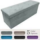 Storage Bench Chest Large Collapsible/Folding Bench Ottoman w/Cover Organizer