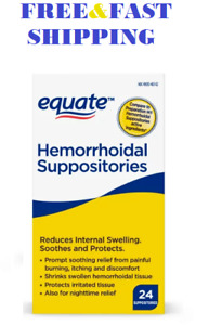 Equate Hemorrhoidal Suppositories Compare to Preparation H 24ct 4