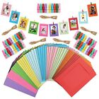 Juvale 50-Pack Cardboard Picture Frames with Clips, 10 Colors, 4x6 in