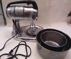 Vintage 1950s Dormeyer Silver Chef Mixer Model 4300 w/Bowl and Beaters - Tested