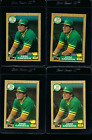 (LOT OF 4) 1987 TOPPS TIFFANY ** JOSE CANSECO ** #620 - NM OR BETTER  - ROOKIE!
