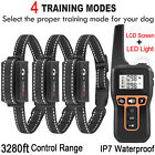 Dog Shock Training Collar Rechargeable Remote Control IPX7 Waterproof LCD Screen