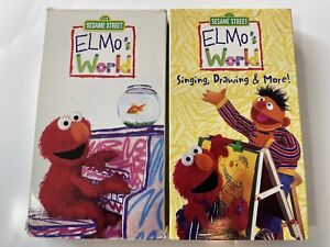 Elmo’s World Vhs Tapes Children’s Movie Lot Of 2