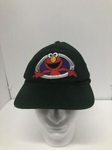 Elmo Sesame Street Mens Small / Youth Large Adjustable Hat Green