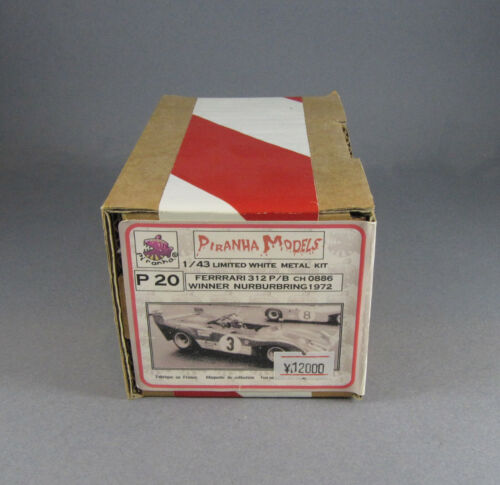 PIRANHA MODELS 1/43 FERRARI 312PB 1000KM NURBURGRING WINNER 1972 Metal Kit!