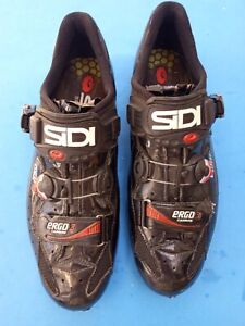 SiDi Ergo 3 Carbon Vent EU 45.5 / US 11 Mens road shoe White 3-bolt Italy