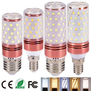 New ListingE27 E14 60/80 LEDs Led Candle Bulb Save Energy Warm Corn Lamp Bulb Light Home US