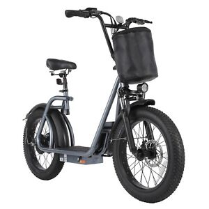 New ListingPeak 819W Electric Scooter with Seat for Adults Foldable Ebike 48V 500Wh Battery
