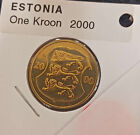 2000 Estonia 1 Kroon Nordic Gold Coin BU--See Photos