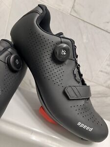 Speed B.O.A  Cycling  Shoes with Cleats  Size 43 3-bolt