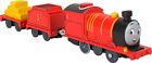 Motorized Toy Train Talking James Battery-Powered Engine with Sounds & Phrase...