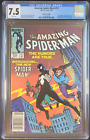 AMAZING SPIDER-MAN #252 CGC 7.5 Newsstand 1st App Black 🕷️ Costume Marvel 1984
