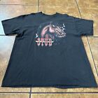Vtg 1989 Horse Stud Lightning Graphic Black 3D Emblem XL Shirt Trinity Products