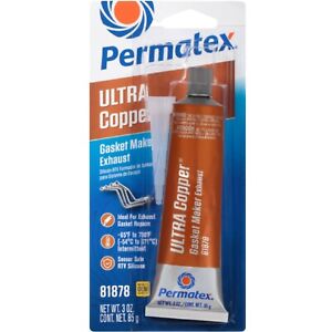 Permatex 81878 Ultra Copper Maximum Temperature RTV Silicone Gasket Maker 3oz.