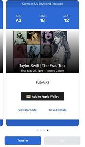 2 VIP  - Taylor Swift Floor Tickets - Toronto 11/21/2024