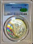 1885-O Morgan Dollar PCGS MS64 CAC Gorgeous Color Rainbow Toned W/Video