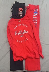 Hollister Y2K LOT- 2 sweatpants and 1 top women's size small used *see pictures