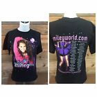 Miley Cyrus Wonderworld Tour 2009 black Unisex small T-shirt Party In The USA