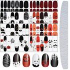 8 Sheets Halloween Nail Stickers Halloween Nail Wraps Self-Adhesive Ghost Style