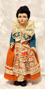 New ListingVtg Magis Roma Doll Italy Pressed Hand Painted Felt Face 11