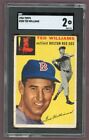 New Listing1954 TOPPS #250 TED WILLIAMS RED SOX SGC 2 GD SET BREAK 500284 (KYCARDS)