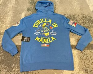 Roots Of Fight Thrilla In Manilla Boxing Ali Vs Frazier Blue Hoodie XL NEW NWT