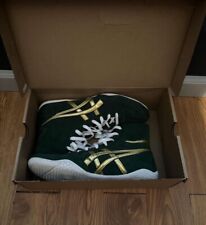 Asic New Gen Ex-Eos Green/Gold/White Mens Size 10.5 Wrestling Shoes worn once