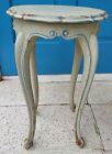 Antique French or Venetian Small Carved Wood Table Hand Painted