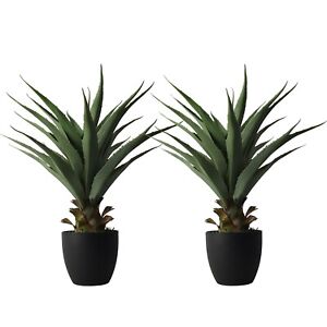 27 Inch Sansevieria Feaux Plants Agave Snake Plant Barbed Artificial Potted