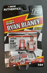 NASCAR AUTHENTICS RYAN BLANEY 2022 WAVE 01 RACED VERSION DAYTONA 1:64 NEW IN BOX