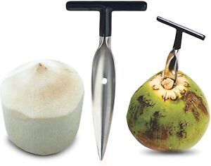 1PC Coconut Opener Tool Stainless Steel Manual Durable Useful Drill Gadget
