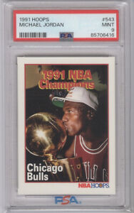 1991 Hoops Bulls Michael Jordan #543 PSA 9