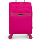 VINCE CAMUTO 2pc 20in/28in Fuchsia Expandable Soft Case Spinner Luggage Set NWT