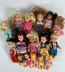 New ListingBarbie's Li'l Sister Kelly and Friends Dolls Plus Tommy and Babies Lot Of 16