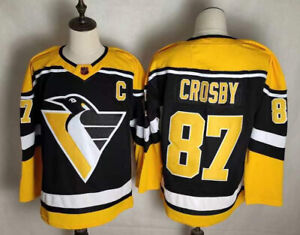 Sidney Crosby #87 Black Pittsburgh Penguins Stitched Hockey Jry Men's