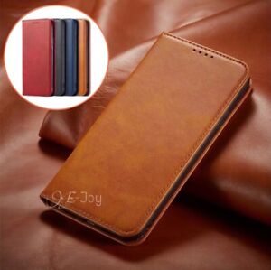 For iPhone 15 14 13 12 11 Plus Pro Max Mini X Leather Magnetic Flip Wallet Case