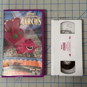 Barney’s - Super Singing Circus (VHS, 2000) Barney Home Video Tape Learn Colors
