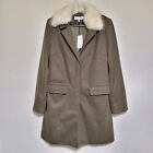 Current Air Los Angeles Women's Green Coat Faux Fur Collar NWT Large