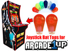 Arcade1up Mortal Kombat - Translucent Joystick Bat Tops UPGRADE! (2pcs Red)