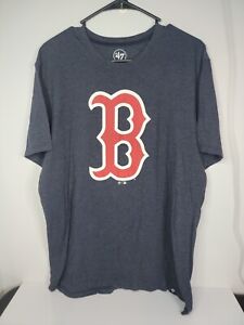 '47 BRAND Boston Red Sox Logo Short Sleeve T-Shirt Navy Blue Men's Size Medium