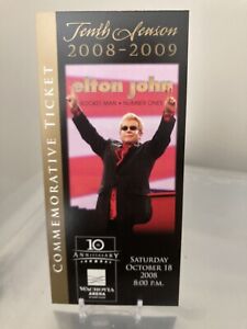 Elton John Commemorative Concert Ticket WOW!