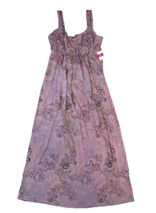 FRESH PRODUCE 1X Taupe GRAY WAVERLEY SWIRL Impromptu MALIBU Maxi Dress $102 NWT