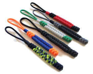 Paracord Lanyard/Keychain 550 Fishtail Weave Various Colors (Handmade)