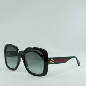 New GUCCI GG0713S 006 Black/Green/Grey Gradient 55-21-140 Sunglasses